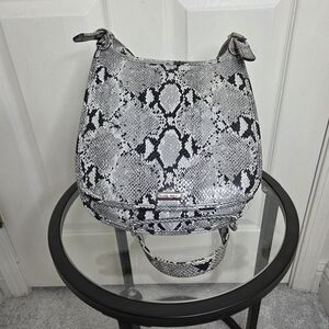 Nine West Faux Snake Print Messenger Bag